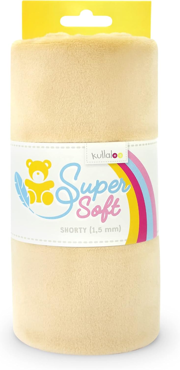 kullaloo Plush Fabric | Solid Camel Minky Fabric for Sewing | Super Soft Cuddle Material | 39.5x29.5 | Plushies, Baby Blankets, Pillows, Dog Beds, Cat Beds, Beanies, Baby Accessories, Apparel & More