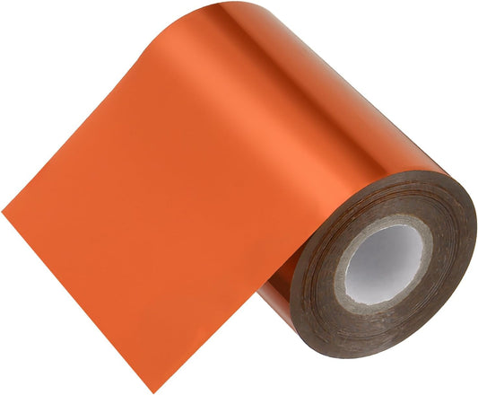 PATIKIL 4"x400Ft Hot Stamping Foil Paper, Heat Transfer Hot Stamping Paper Foil Roll for Leather DIY Logo Decor Craft Gift Package Scrapbook Card, Bronze