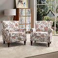 HULALA HOME Traditional Floral Accent Chairs Set of 2 by HULALAHOME