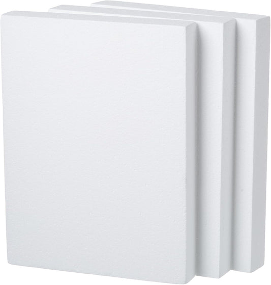 Crafare 3 Pack Craft Foam Blocks 16X12X2in Polystyrene Brick Rectangle for Arts School Projects Sculptures Floral Arrangements Modeling and Centerpieces