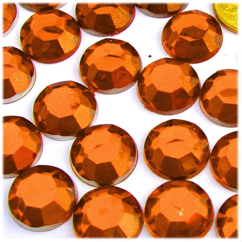 The Crafts Outlet 72pc Rhinestones Round 20mm - Flatback Emerald Green EGR