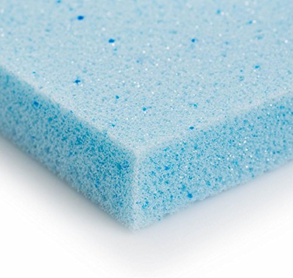 FoamRush 2"x 24" x 24" Gel Cooling Memory Square Foam Cushion, Upholstery Foam, Seat Replacement, Upholstery Sheet, Wheelchair Seat Cushion Replacement, Made in USA