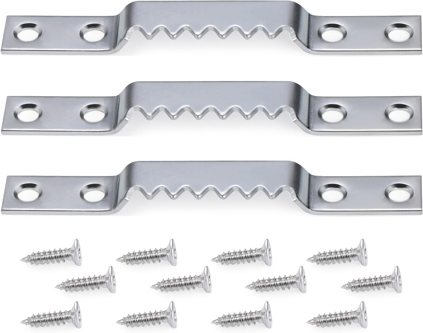 Sawtooth Picture Hangers Heavy Duty - Supports 144 lbs, 15 Pack Large Sawtooth Hangers with Screws, for Hanging Heavy Photos Frame Paintings Decorations