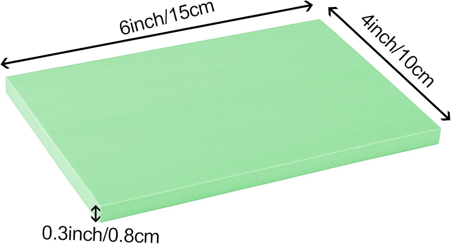 ZOENHOU 20 PCS 4 x 6 Inch Rubber Stamp Carving Blocks, Linoleum Blocks for Printmaking, Stamp Making, Green