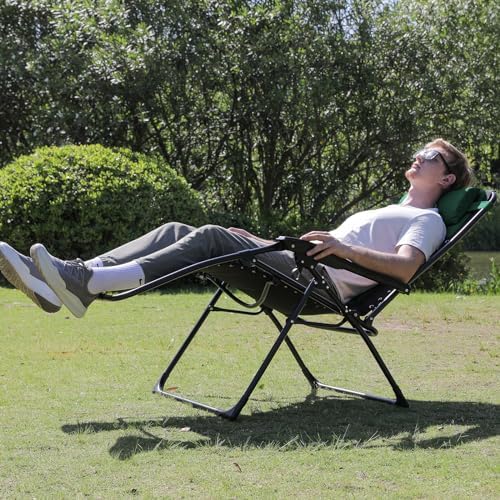 Colegence Oversized Zero Gravity Chairs Set of 2, 400-lb Capacity Recliner - Image 2