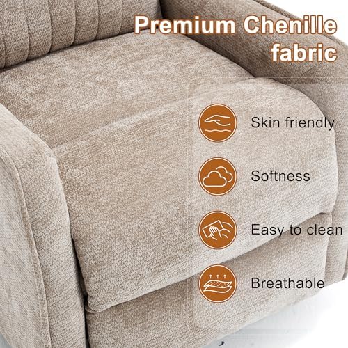 Manual Swivel Rocker Recliner Chair - Image 6