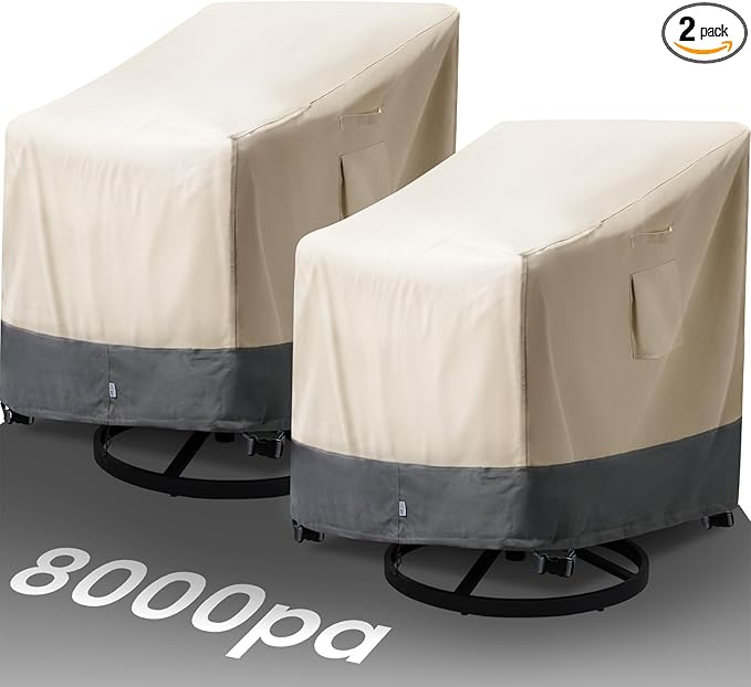 Extra Heavy Duty Outdoor Chair Covers Waterproof by Kikcoin