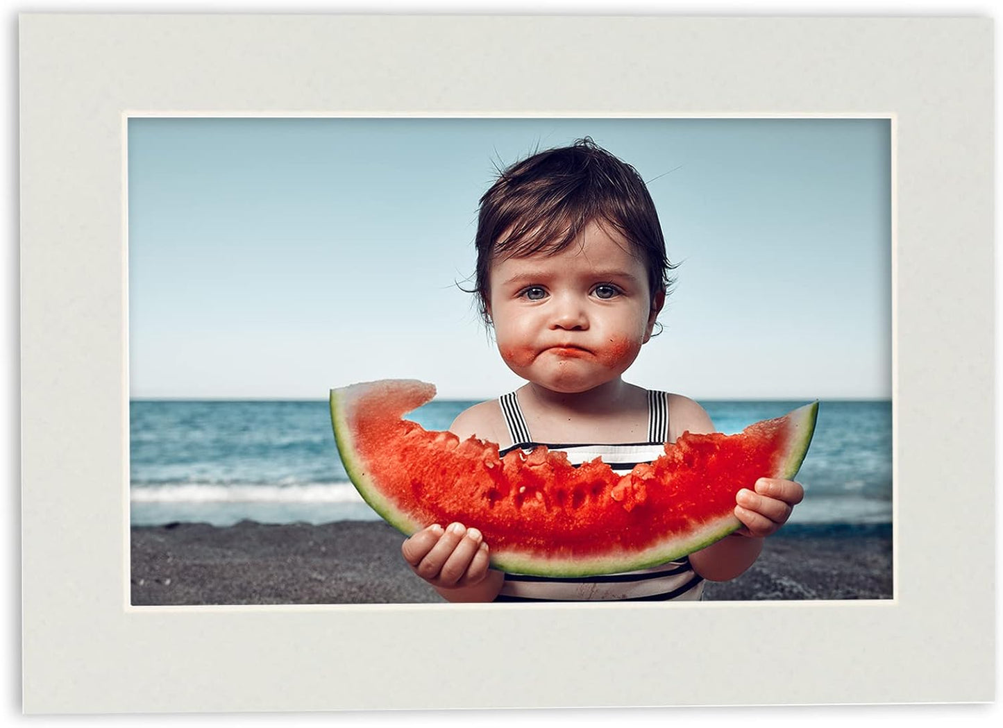 8.5x11 Mat Bevel Cut for 7x9 Photos - Acid Free Grey Precut Matboard with Backing Board and Crystal Clear, Self Seal Photo Mat Bag - for Pictures, Photos, Framing - 4-ply Thickness