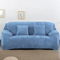 vctops 1-Piece Velvet Plush Stretch Loveseat Sofa Slipcover by vctops