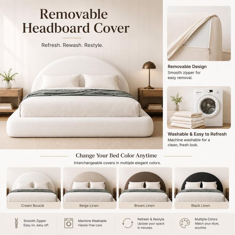 Round Bed – Washable Zip Cover - Image 4