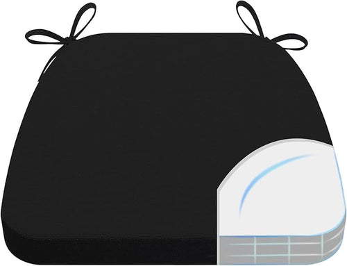 AAAAAcessories D-Shaped Chair Cushions, Machine-Washable Cover by AAAAAcessories