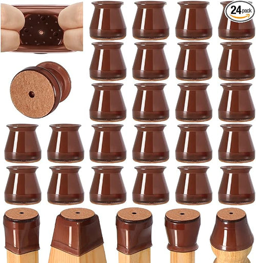 24 Pcs Chair Leg Floor Protectors by VIUME