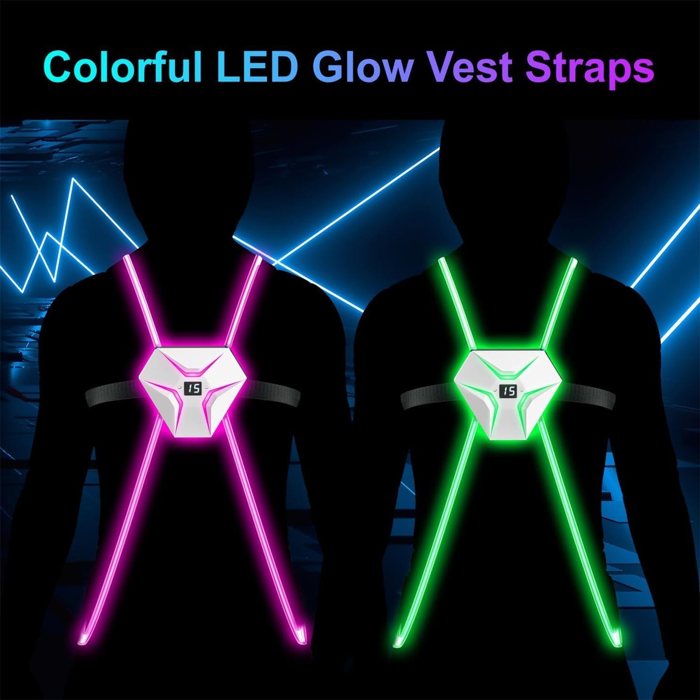 Laser Tag Rechargeable, Lazer Tag Game Set of 2 for Kids Indoor & Outdoor Play, Gift Ideas for Kids Teens and Adults, Cool Toys for Teenage Ages 8 9 10 11 12+Year Old Boy & Girls