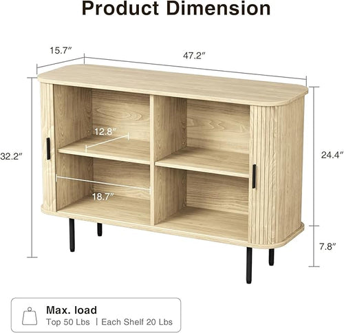 47''W x 32''H Buffet Sideboard Cabinet - Image 2
