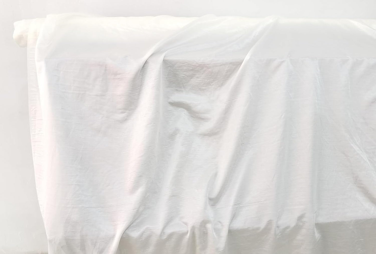 100cm*140cm White Natural Silk Satin Fabric 12 Momme Soft Silk Cotton Fabric Lining Material for Sewing