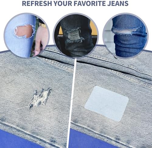 KING MOUNTAIN Iron-on Repair Patch 20 Pcs Pack, Denim Patches - Image 3