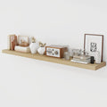 Acovy 55 Inch Floating Shelves, 9.3" Deep Floating Shelf Wall Mounted, Rustic by Acovy