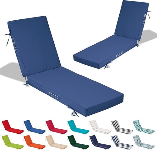 80x26x4in Lounge Cushions for Outdoor Furniture, Outdoor Lounge Chair Cushions by Odsiikly