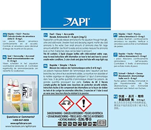 API Ammonia 130-Test Freshwater and Saltwater Aquarium Water Test Kit - Image 2