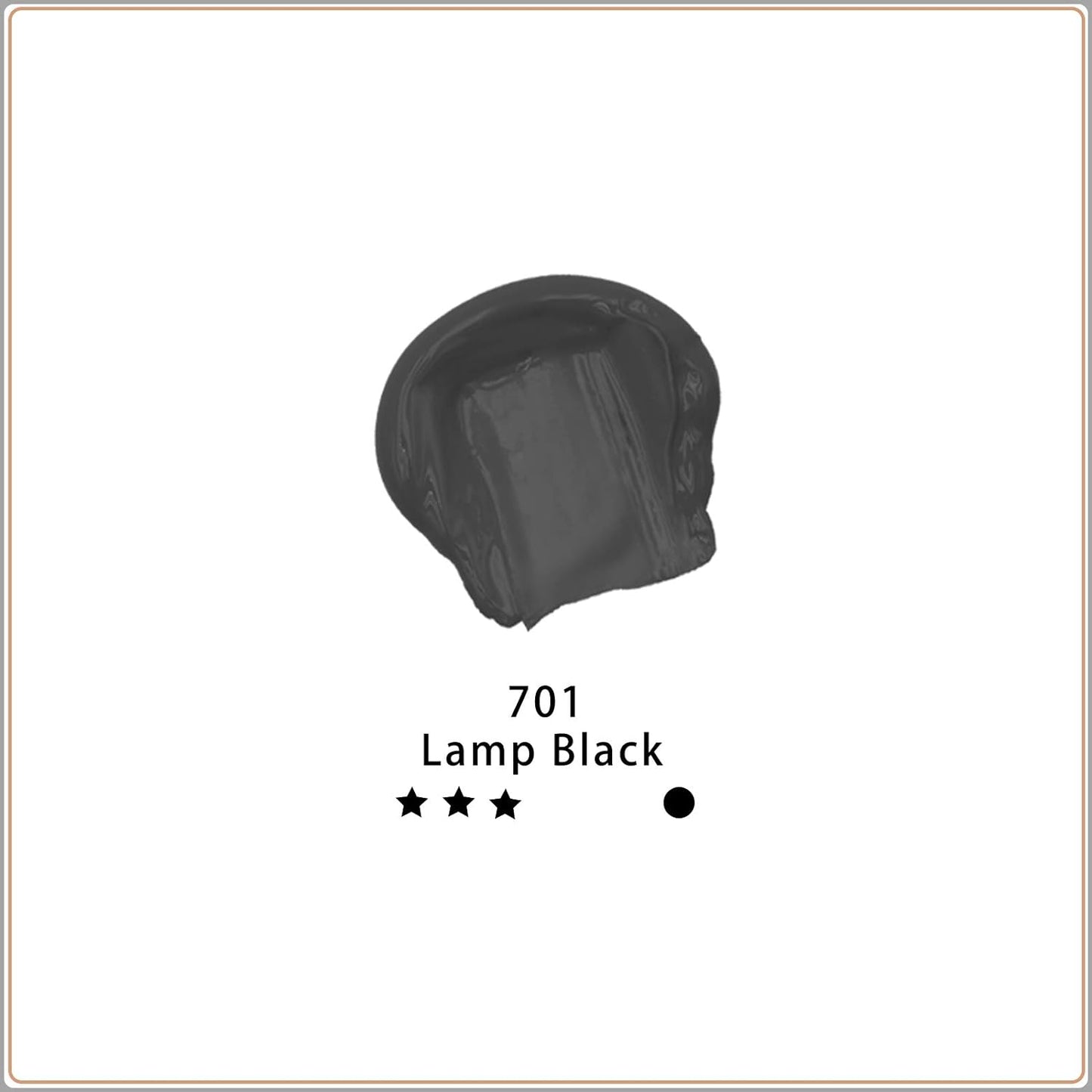 Artecho Black Acrylic Paint, Lamp Black Paint (120ml / 4.05oz) Tubes, Art Craft Paints for Canvas, Rock, Stone, Wood, Fabric, Art Supplies
