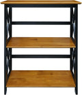 Casual Home Shelf Bookcase Antique Walnut/Black by CasualHome