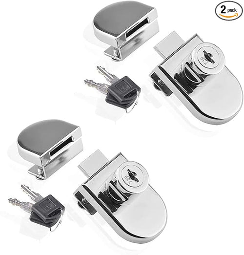 2Pcs Glass Cabinet Lock with Keys, Display Case Lock by Unknown