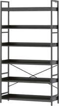 HCHQHS Bookshelf, Adjustable Industrial Bookcase, Vertical Tall Book Shelf by HCHQHS