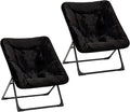 Comfy Saucer Chair for Adults, Soft Faux Fur Bedroom Chair, Accent Dorm Chairs by MordchilHF