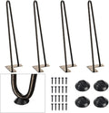 SMARTSTANDARD 16 Inch Heavy Duty Hairpin Furniture Legs, Metal Home DIY Projects by SMARTSTANDARD