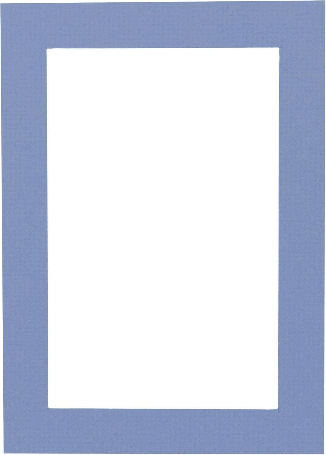 8.5x11 Mat Bevel Cut for 7x9 Photos - Acid Free Brittany Blue Precut Matboard With Backing Board and Crystal Clear, Self Seal Photo Mat Bag - For Pictures, Photos, Framing - 4-ply Thickness