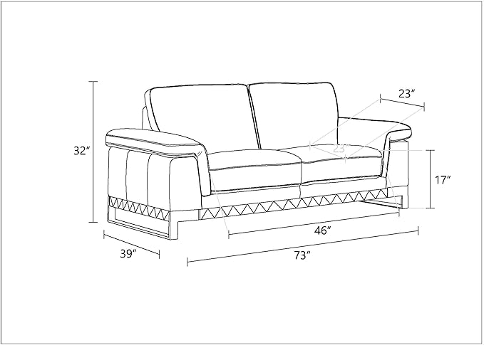 Blackjack Furniture Weston Collection Genuine Italian Leather Living Room Sofa - Image 14