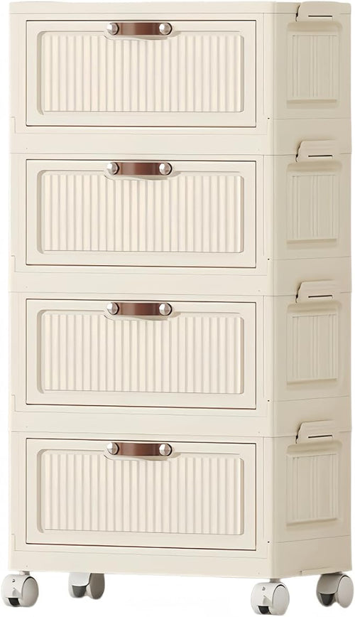 4-Tier Foldable Storage Cabinet by FoldTrend