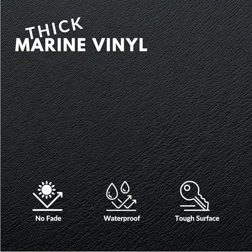 Marine Vinyl Fabric, Upholstery Faux Leather, Outdoor Boat Automotive, DIY and - Image 2
