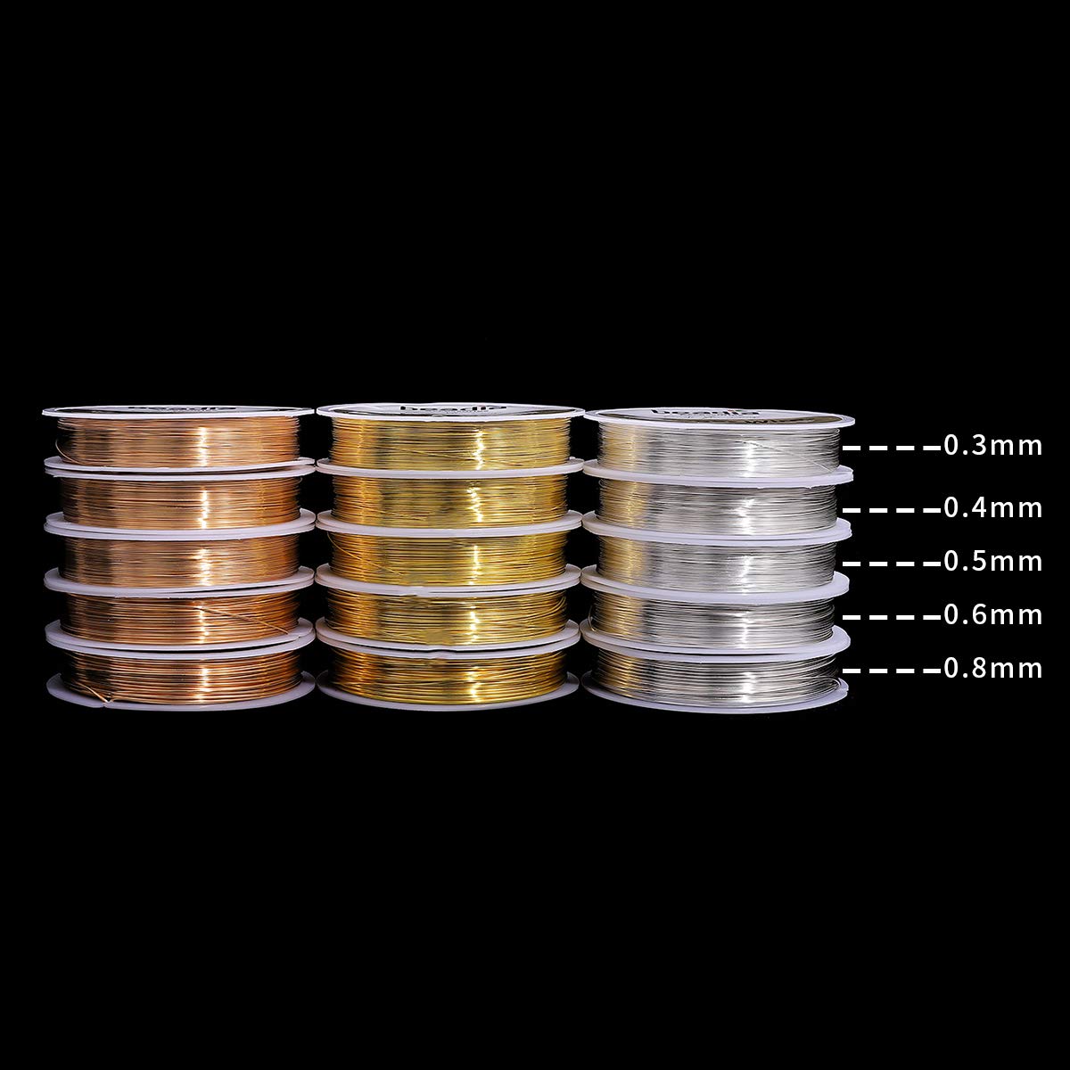 Gold Copper Wire 0.4mm Bead Cord for Bracelet Necklace Charm Beading Jewelry Making 27yard