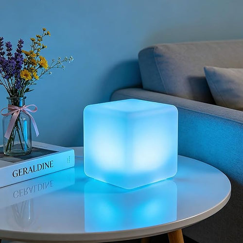 4-In LED Cube Night Light, Cordless LED Light Cubes by BALMOST