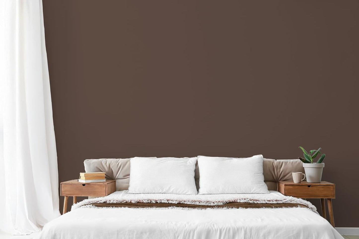 EVOLVE Paint & Primer: Environment-friendly, Low Sheen with One-coat Coverage for Interior & Exterior surfaces (Espresso, 1-Gallon)