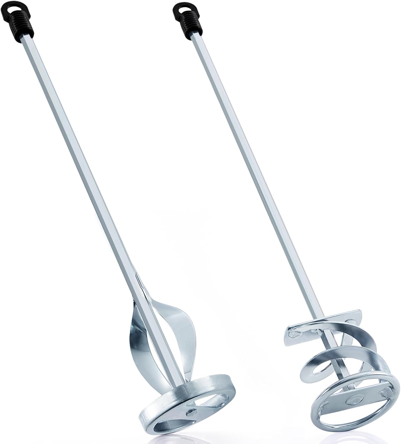 Set of 2 Paint Mixer for Drill Painting Mixer Stirrer Drill Attachment, 15.7" Mixing Paddles and 2.3" Mixing Impeller, Mix 1 to 3 Gallons of Paint, Resin, Concrete, and More