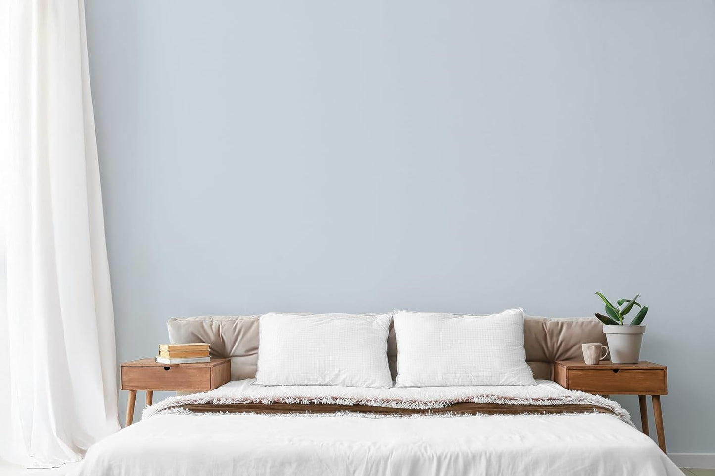 EVOLVE Paint & Primer: Environment-friendly, Low Sheen with One-coat Coverage for Interior & Exterior surfaces (Pale Blue, 1-Gallon)