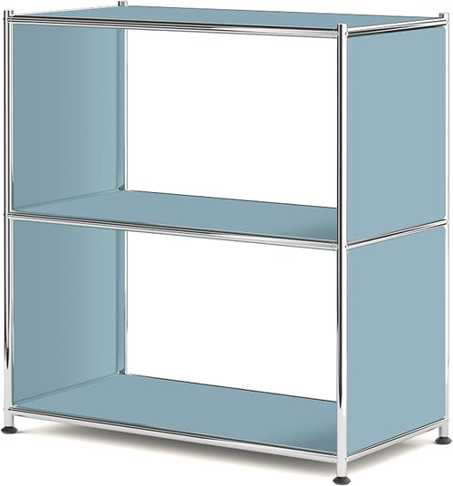 32-Inch 2-Tier Metal Bookcase, Open Shelf Storage Organizer by SIMPLINK