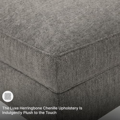 Signature Design by Ashley Putty Grey Ottoman - Image 5
