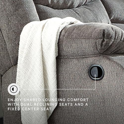Signature Design by Ashley Manual Reclining Sofa Couch - Image 4