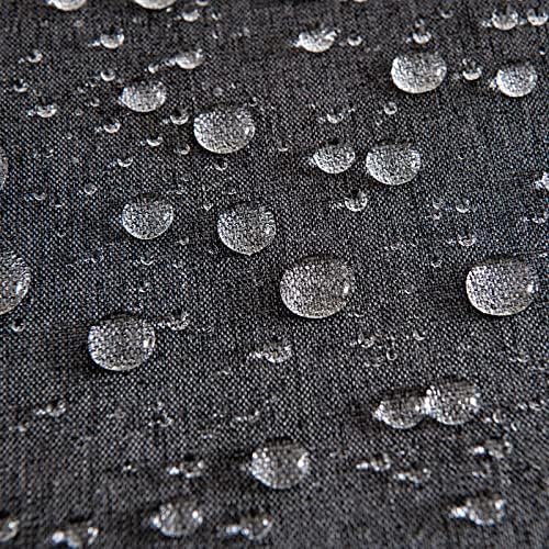 MIULEE Decorative Outdoor Pillow Covers Waterproof 12x12 Dark Grey - Image 2
