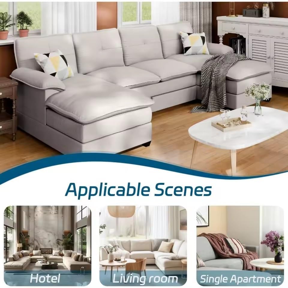 U-Shaped Sectional Couches for Living Room Furniture Sofas Set Sofa Sleeper - Image 4