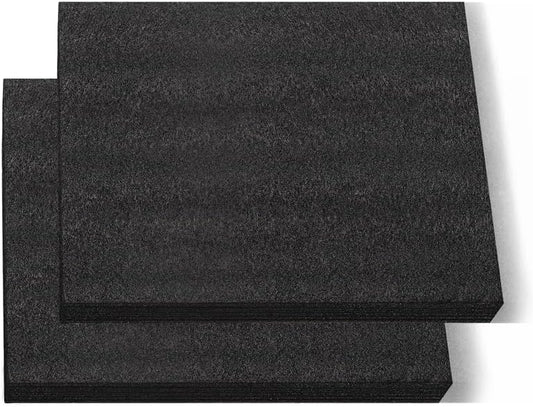Black Customizable Polyethylene Foam Sheets, 2PACK 12 x 16 x 1INCH Thick Padding for Cases, Tool Foam for Packaging and Crafts