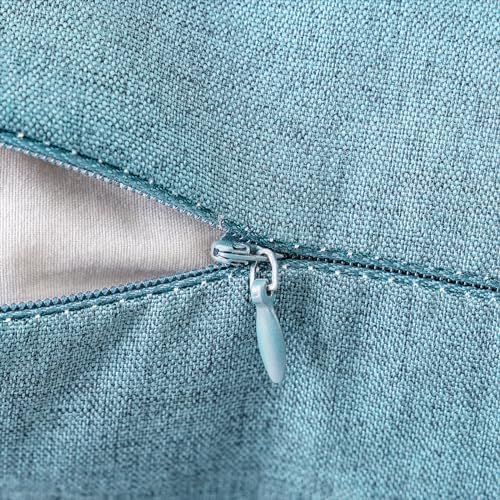 MIULEE Decorative Outdoor Pillow Covers Waterproof 16x16 Blue Gray - Image 2