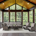 Belord Patio Furniture Set 6 Seats, Outdoor Swivel Rocker Patio Chairs by Belord
