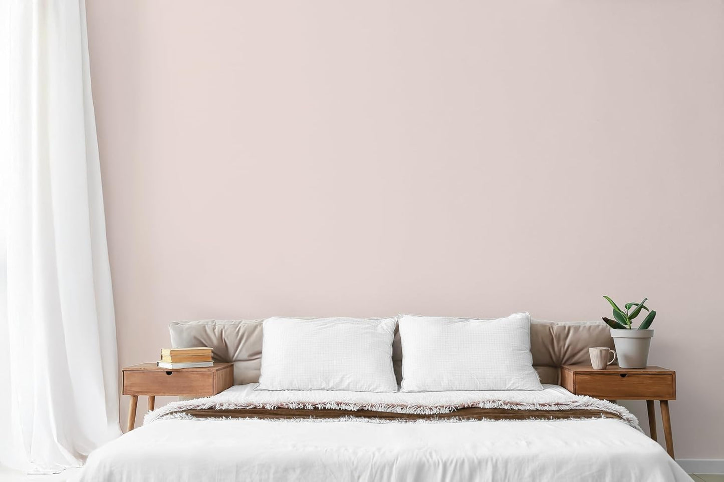 EVOLVE Paint & Primer: Environment-friendly, Low Sheen with One-coat Coverage for Interior & Exterior surfaces (Pale Pink, 5-Gallon)