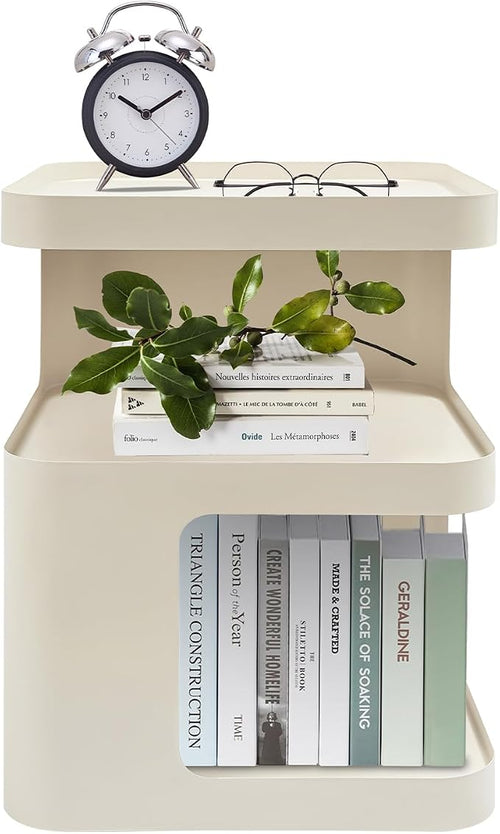3 Tier Minimalist End Table Modern Side Table by Unknown