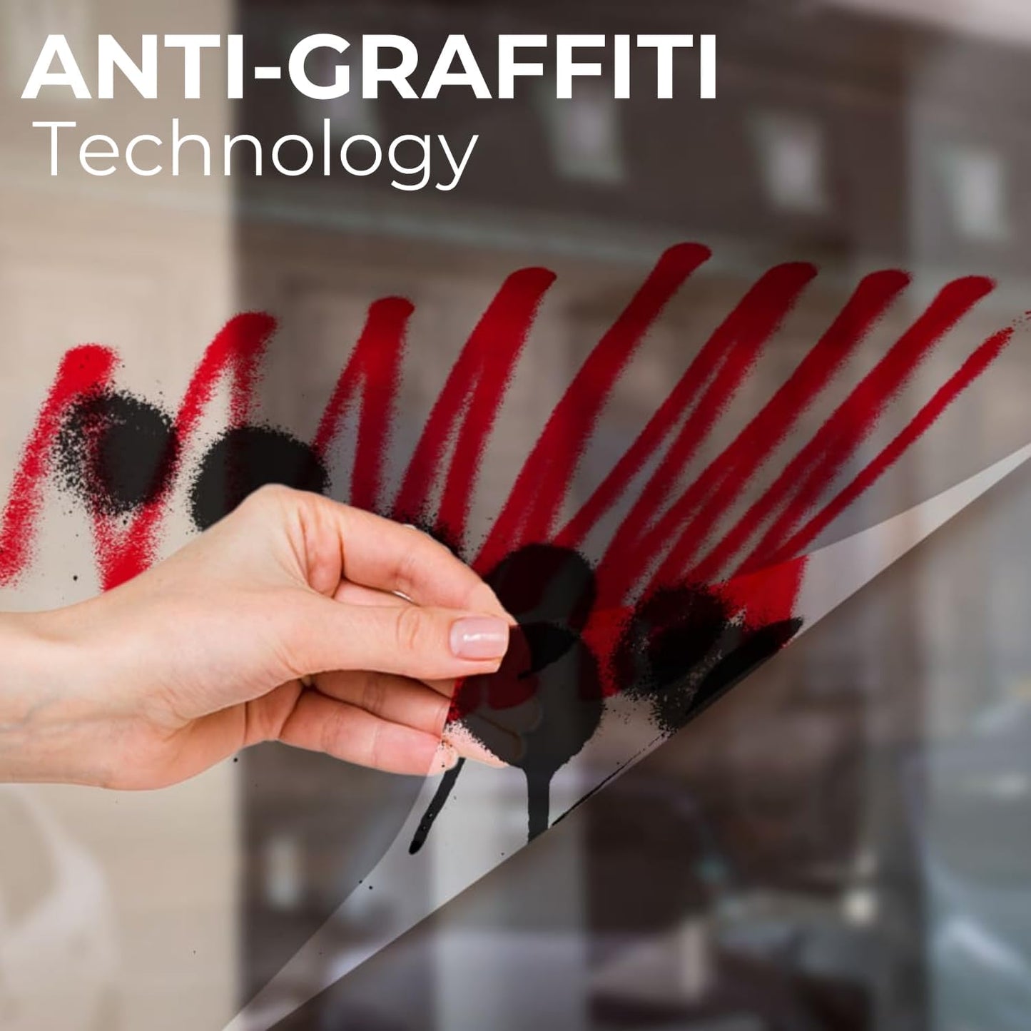 UV 99% Security and Safety 4 Mil Clear Window Film Shatterproof Anti Shatter Tempered Glass Film for Home and Office Windows (Clear, 36 in x 50 FT)