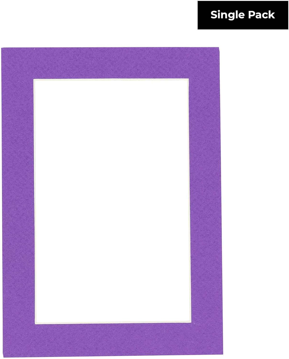8x10 Mat Bevel Cut for 5.5x8.5 Photos - Acid Free Purple Precut Matboard - For Pictures, Photos, Framing - 4-ply Thickness